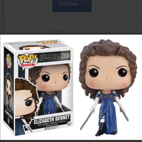 Funko Pop Elizabeth Bennet #266 Pride Prejudice Zombies Figure - Picture 2 of 8